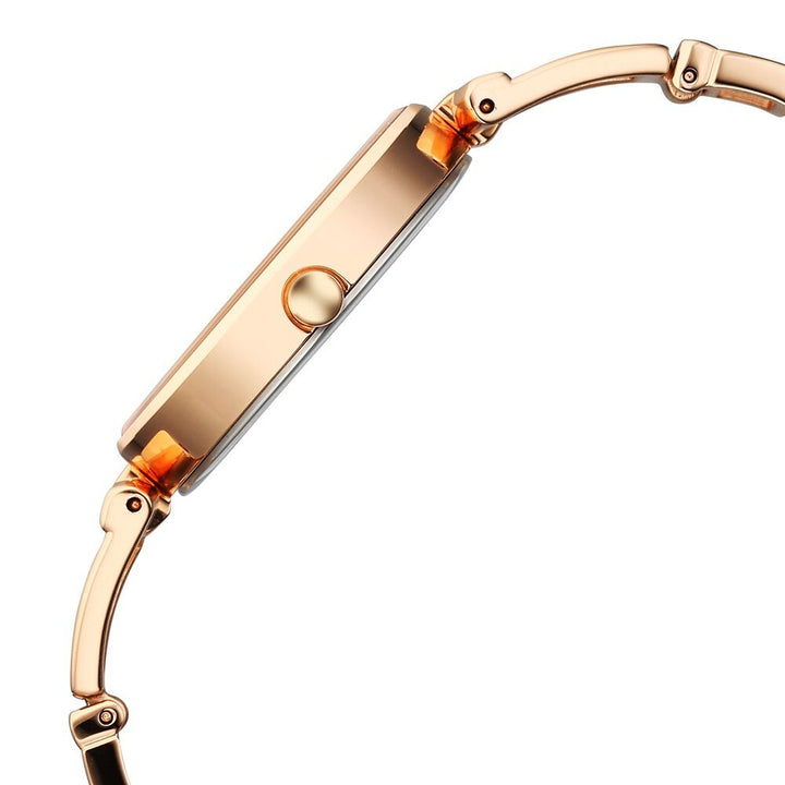 Titan Raga Ascend Quartz Analog Rose Gold Dial With Rose Gold Color Metal Strap Watch For Women 2747WM01