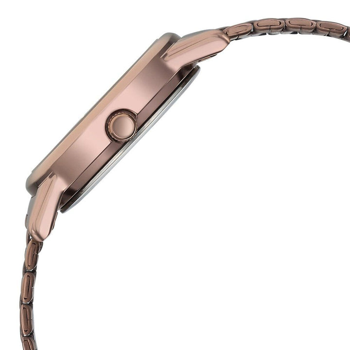 Titan Karishma Quartz Analog Beige Dial Brown Stainless Steel Strap Watch For Women - The Watch Factory ®