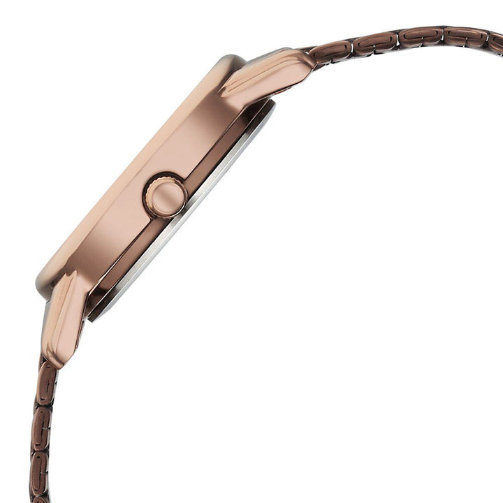 Titan Karishma Quartz Analog Brown Dial Brown Stainless Steel Strap Watch For Women 2760QM02