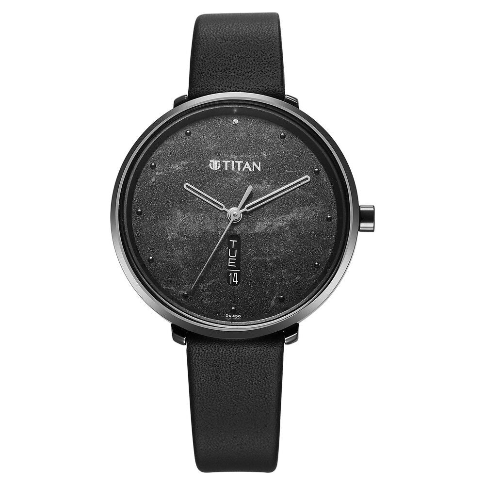 Titan Neo Economy Quartz Analog with Date Brown Dial Brown Leather