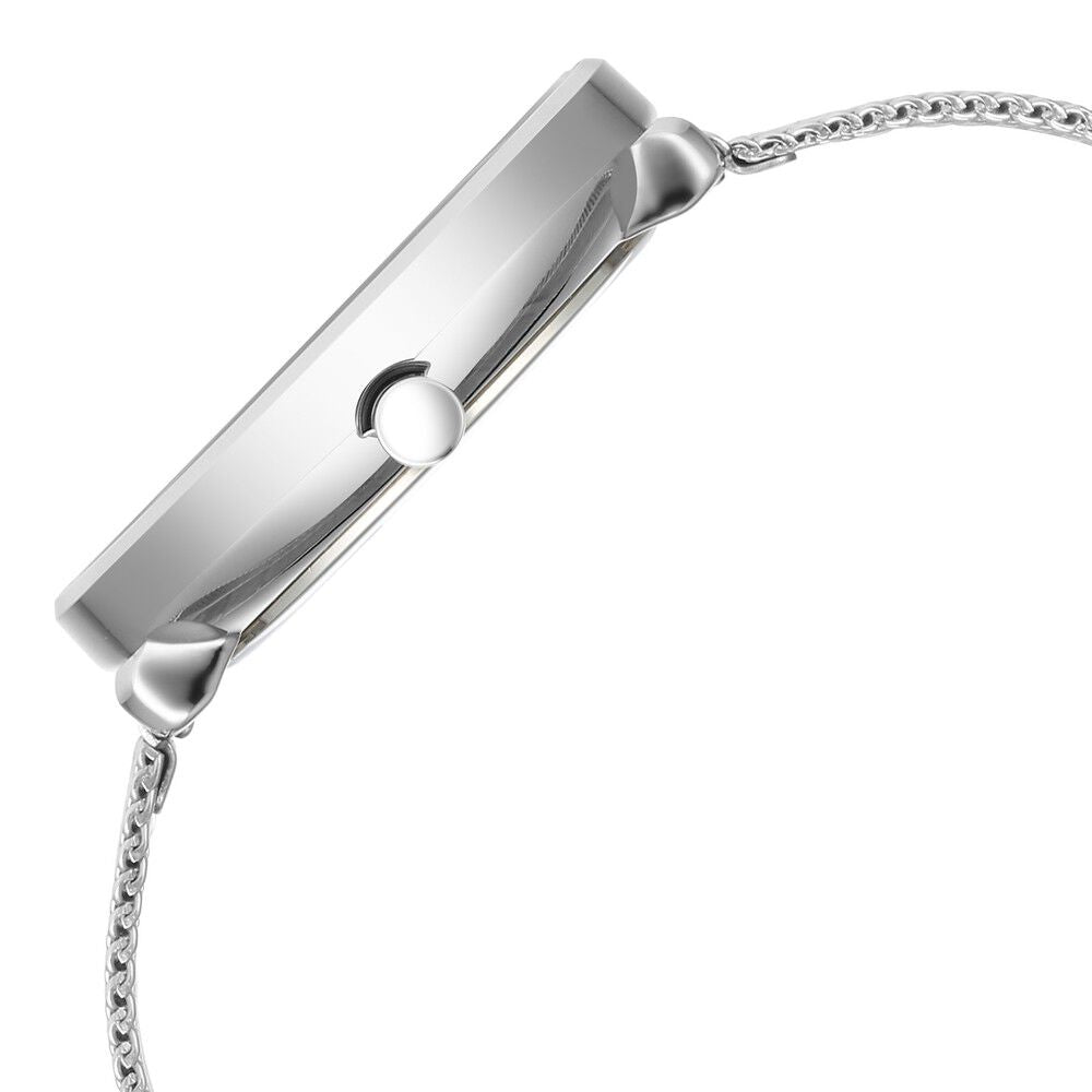 Titan Neo Analog with Day and Date Mother Of Pearl Dial Silver Color Stainless Steel Strap Watch For Women