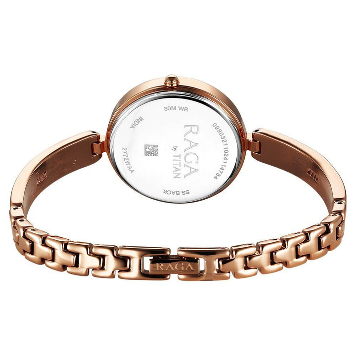 Titan Raga Showstopper Quartz Analog Pink Dial Metal Strap Watch For Women - The Watch Factory ®