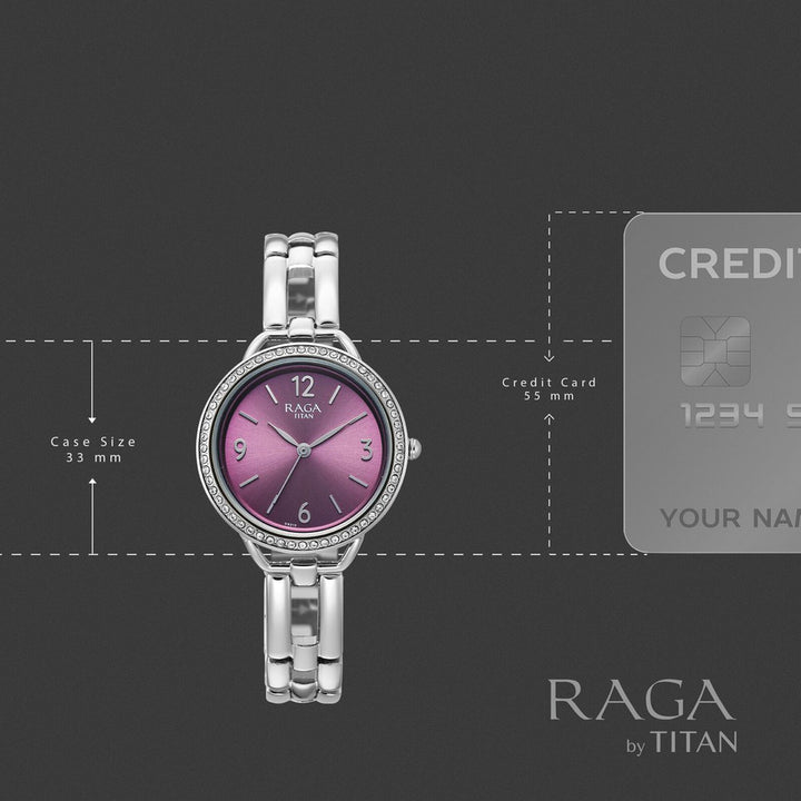 Titan Raga DEC Blaze 2791SM01 Purple Dial Women&
