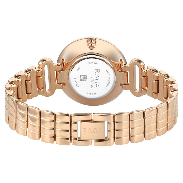 Titan Raga DEC Blaze 2796WM01 Rose Gold Dial Women&