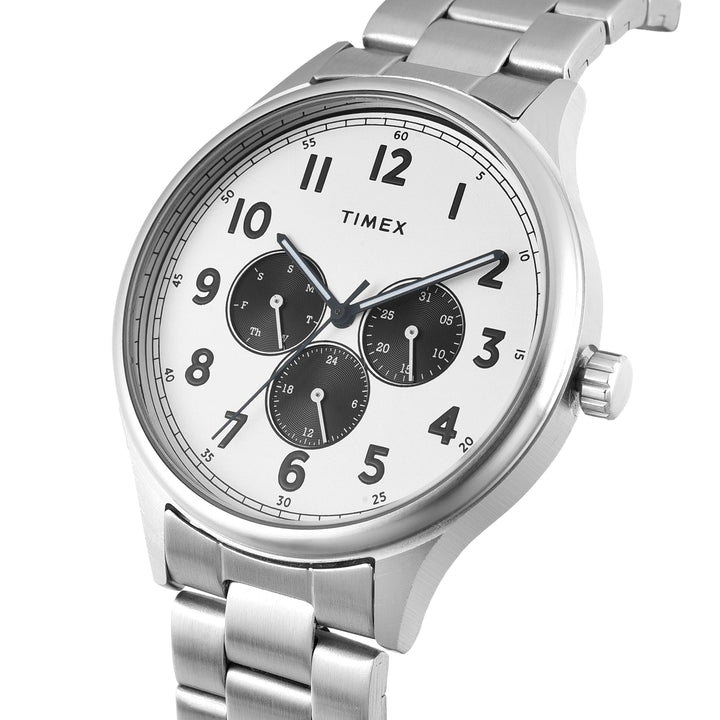 TIMEX Men Silver Round Dial Analog Watch - TWEG184SMU20