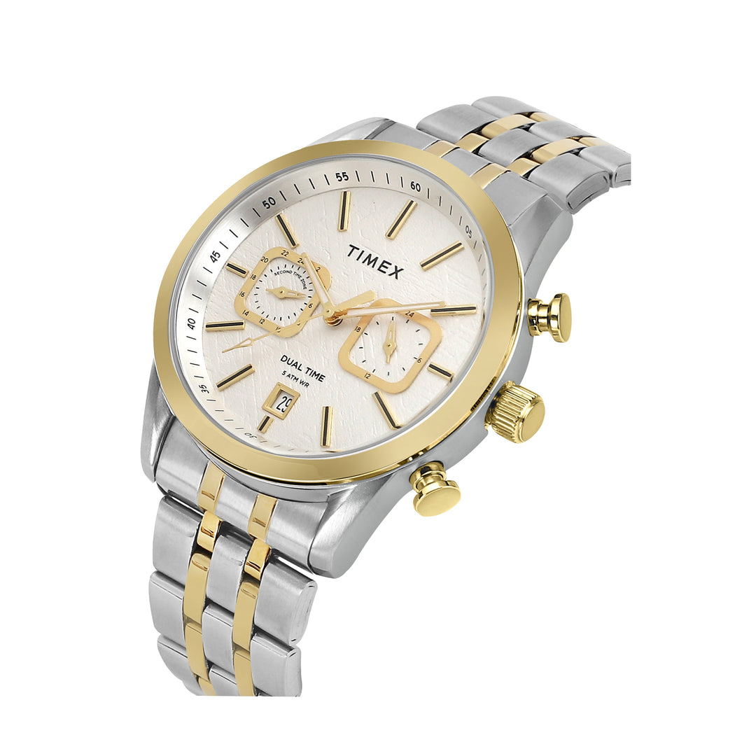 TIMEX Men Silver Round Dial Analog Watch - TWEG17609