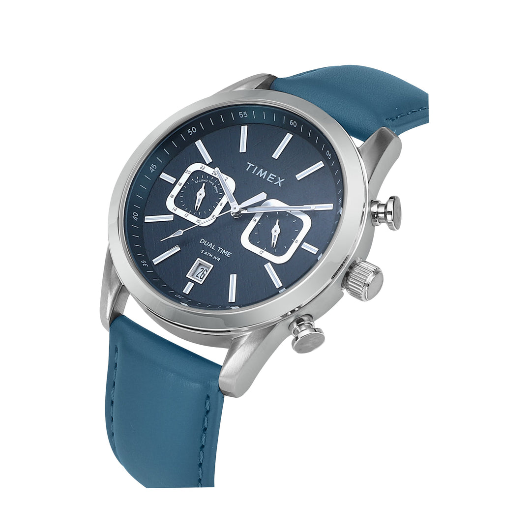 TIMEX Men Blue Round Dial Analog Watch - TWEG17608