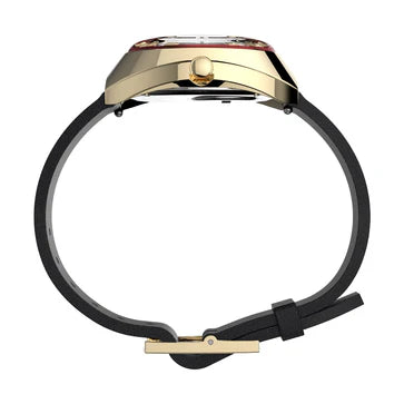 Timex Men Burgundy Stainless Steel Tonneau Dial Analog Watch- TW2V25400U9