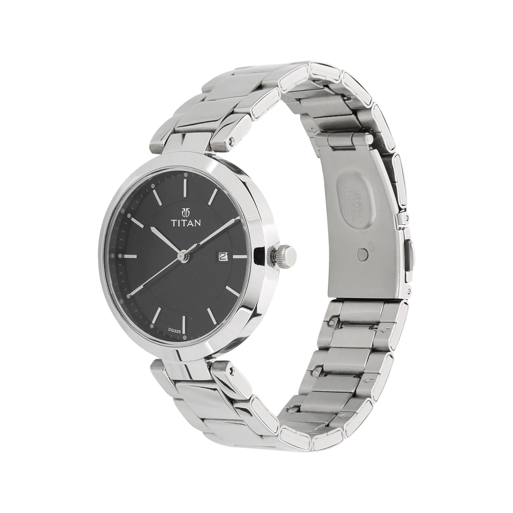 Titan Neo-Ii Analog Black Dial Women's Watch-NN2480SM08