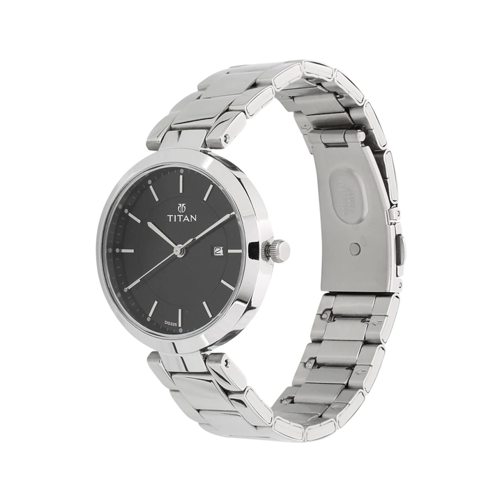 Titan Neo-Ii Analog Black Dial Women's Watch-NN2480SM08