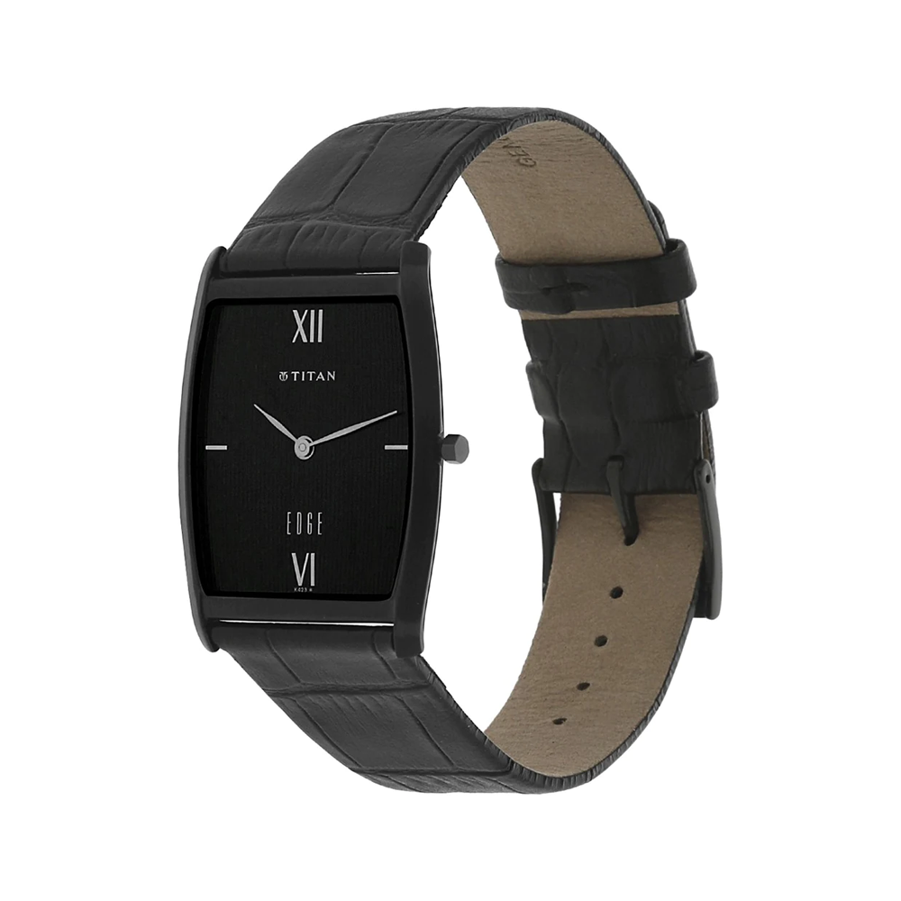 Titan Edge Analog Black Dial Men's Watch-NN1044NL01