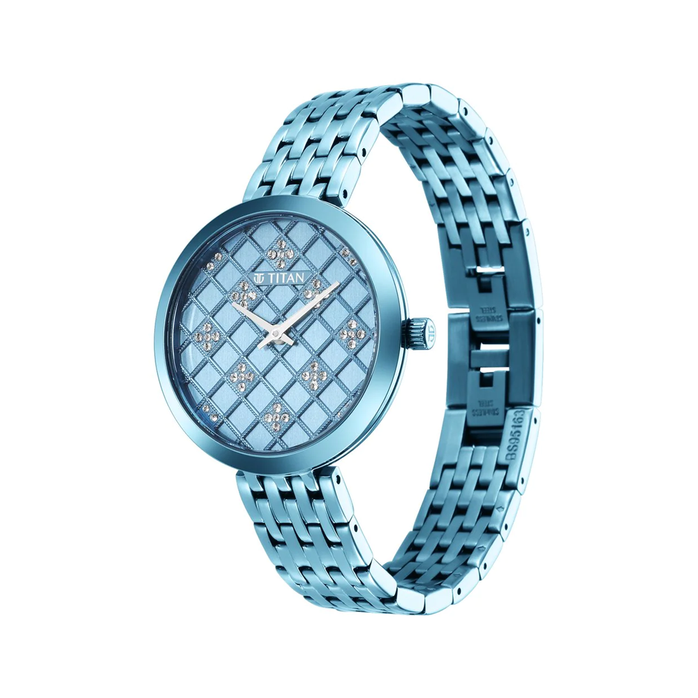 Titan 95163QM01 Purple Unending Beauty Analog Watch For Women