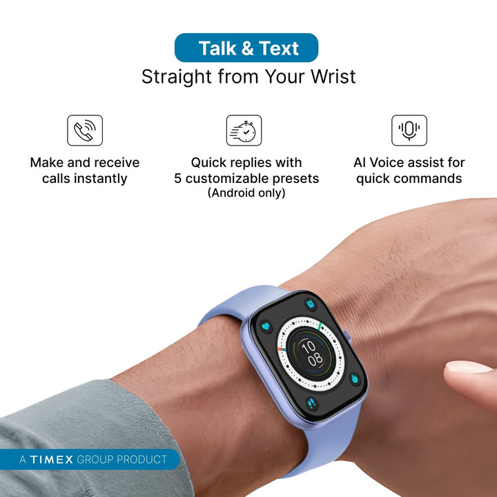 Timex IConnect Arc 2.01"(5.1 Cm) Display With BT Calling Smartwatch For Unisex - TWIXW1403T