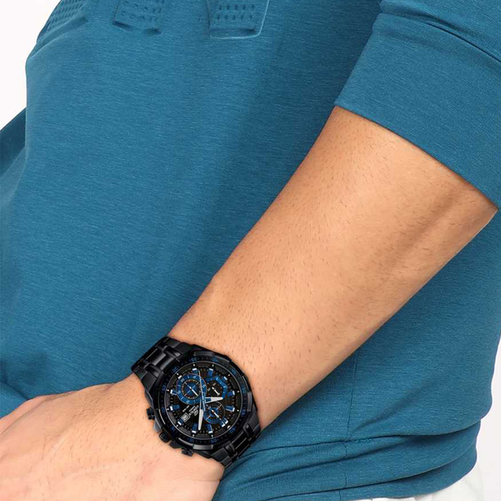 Casio Edifice Men Black Analogue Watch EX204 EFR-539BK-1A2VUDF