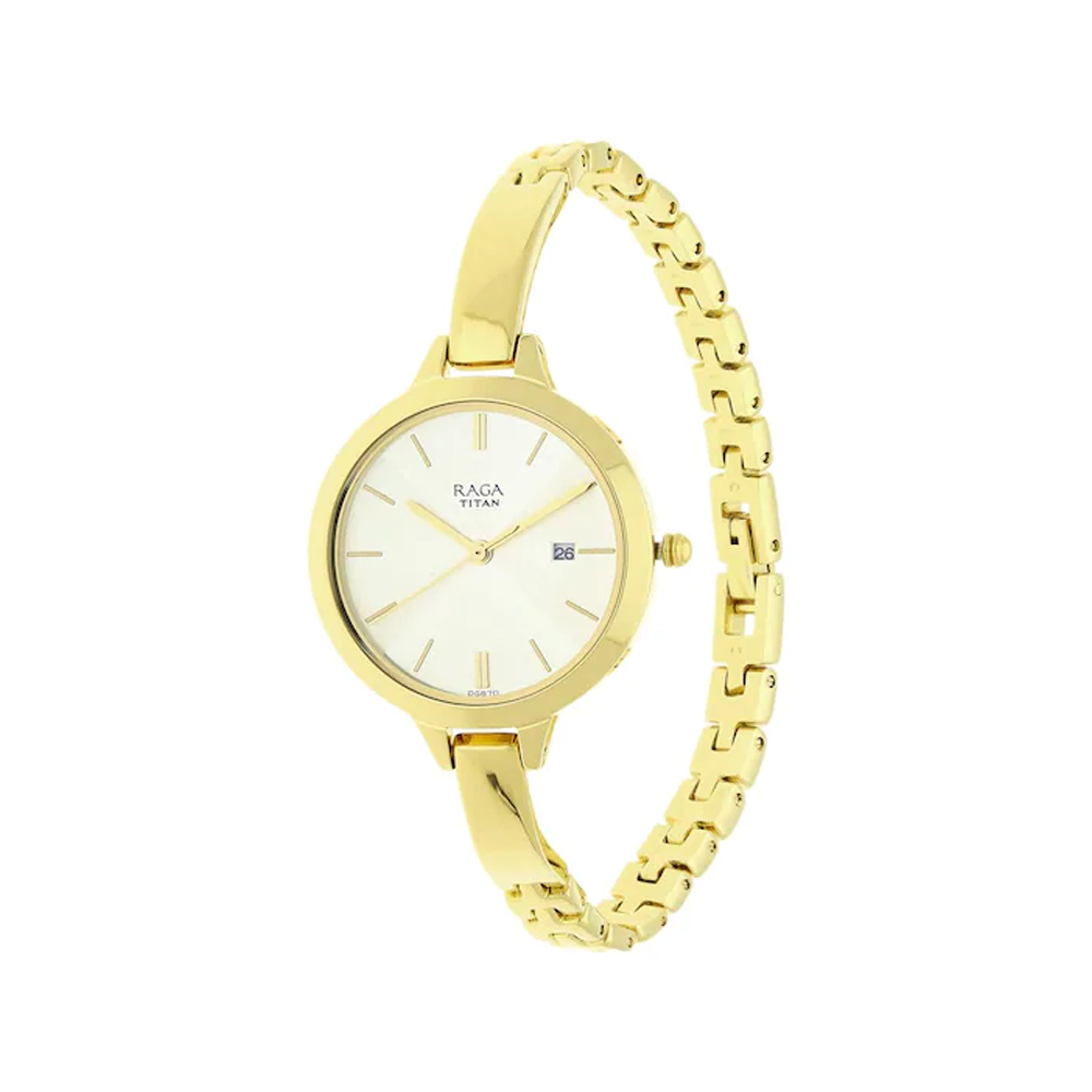 Titan Raga Viva Analog Beige Dial Women's Watch 2578YM01