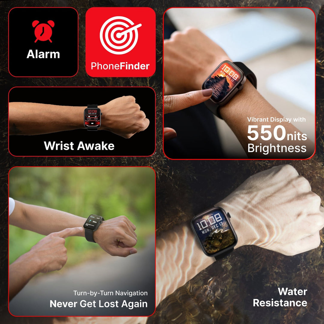 IConnect By Timex Navigator 1.83"(4.6cm) Display With Turn By Turn Navigation & BT Calling Smartwatch For Unisex - TWIXW900T