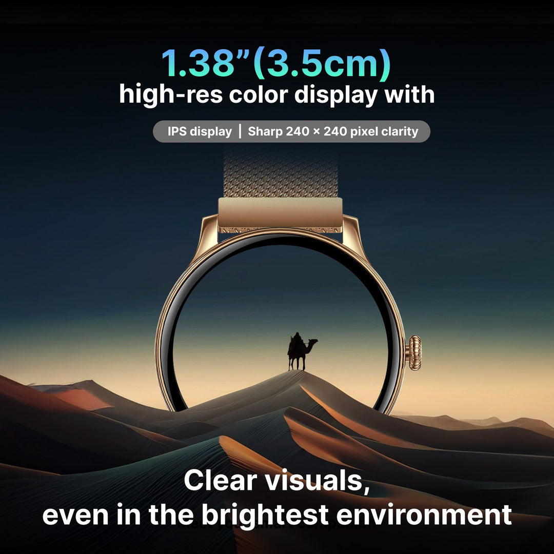 Timex iConnect Pro 1.38"(3.50 cm) Display with Functional Crown and BT Calling Smartwatch For Unisex - TWIXW1204T