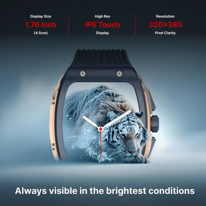 Timex Smart Coregen 1.76" (4.47 cm) Display with Functional Crown and BT Calling Smartwatch For Unisex - TWTXW901T