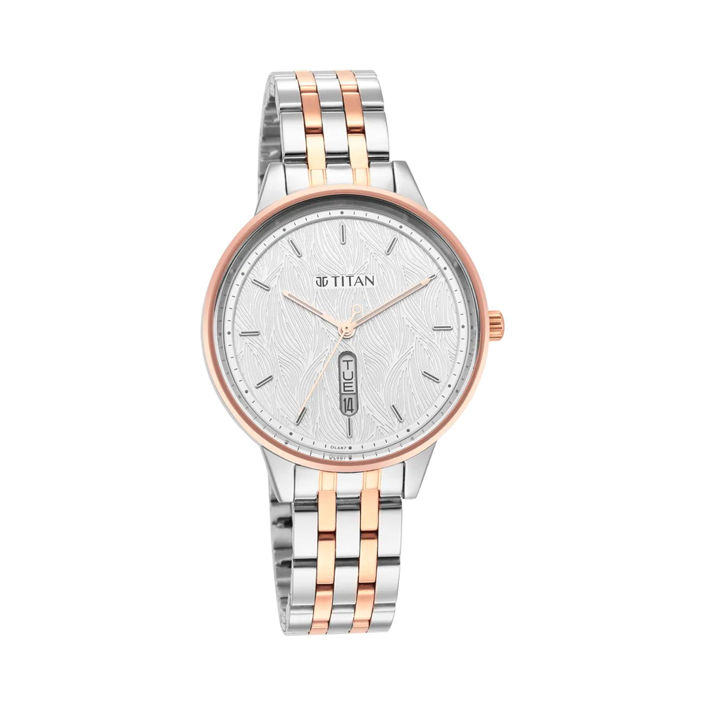 TITAN Workwear Silver Dial Women's Watch NP2648KM01