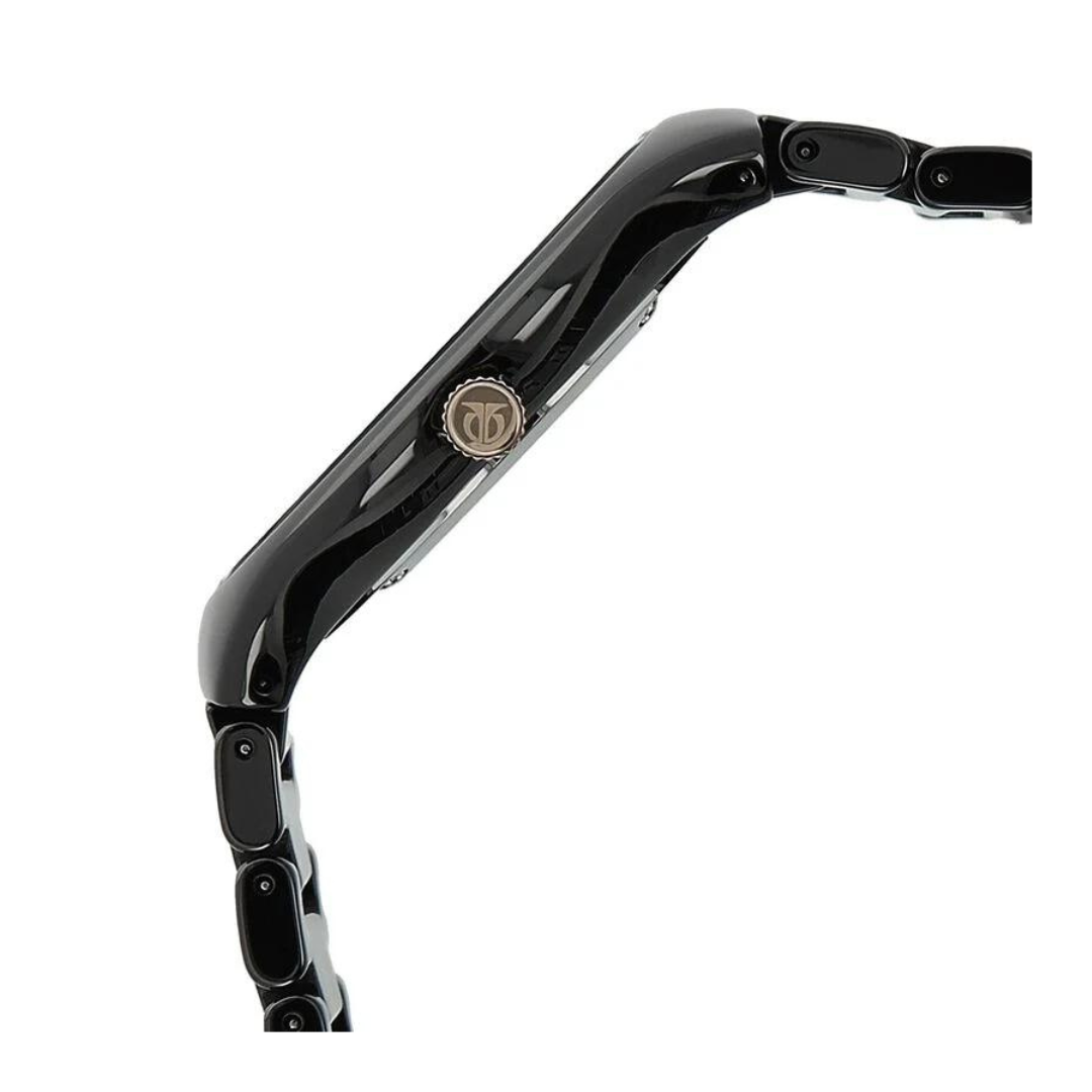 Titan Black Dial Black Ceramic Strap Watch NP90014KC02 (DE141)