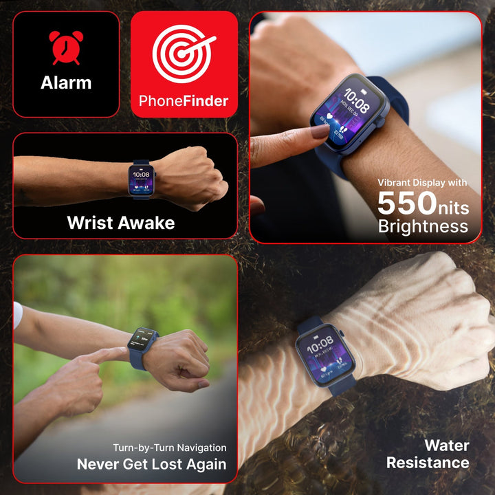 IConnect By Timex Navigator 1.83"(4.6cm) Display With Turn By Turn Navigation & BT Calling Smartwatch For Unisex - TWIXW902T