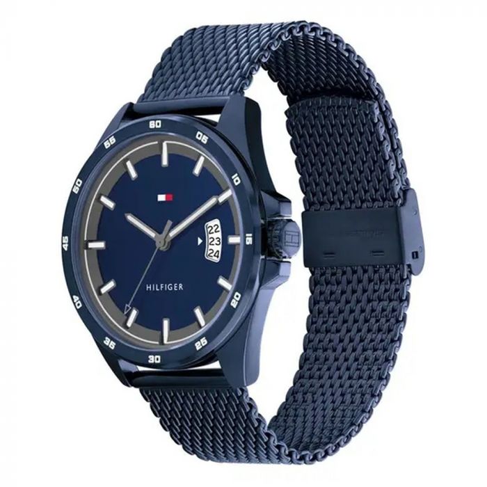 Tommy Hilfiger Stainless Steel Analog Blue Dial Men's Watch-NDTH1791911W
