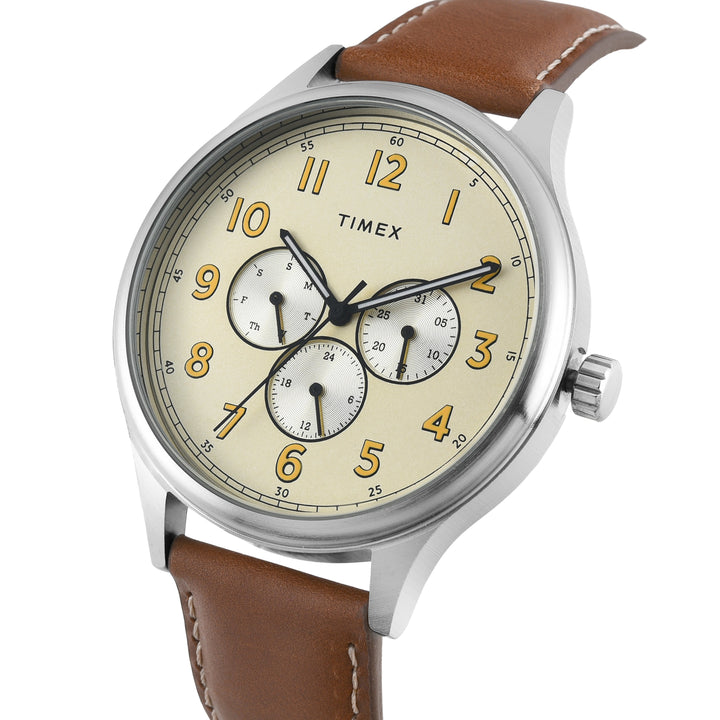 TIMEX Men Champagne Round Dial Analog Watch - TWEG184SMU19