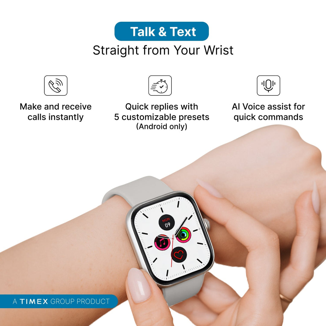 Timex IConnect Arc 2.01"(5.1 Cm) Display With BT Calling Smartwatch For Unisex - TWIXW1402T