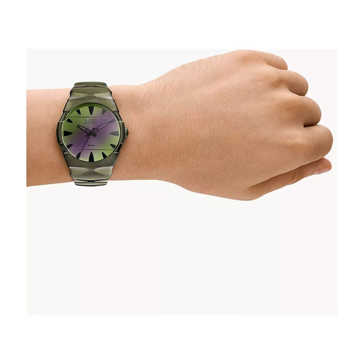 Diesel D-Sruptor Three-Hand Green Stainless Steel Watch DZ2215