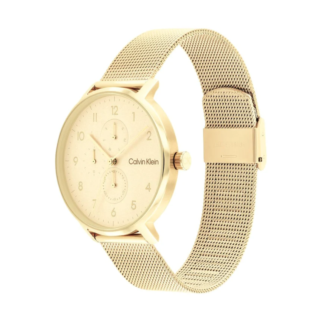 Calvin Klein Unisex Stun Stainless Steel Textured Analogue Watch 25200403