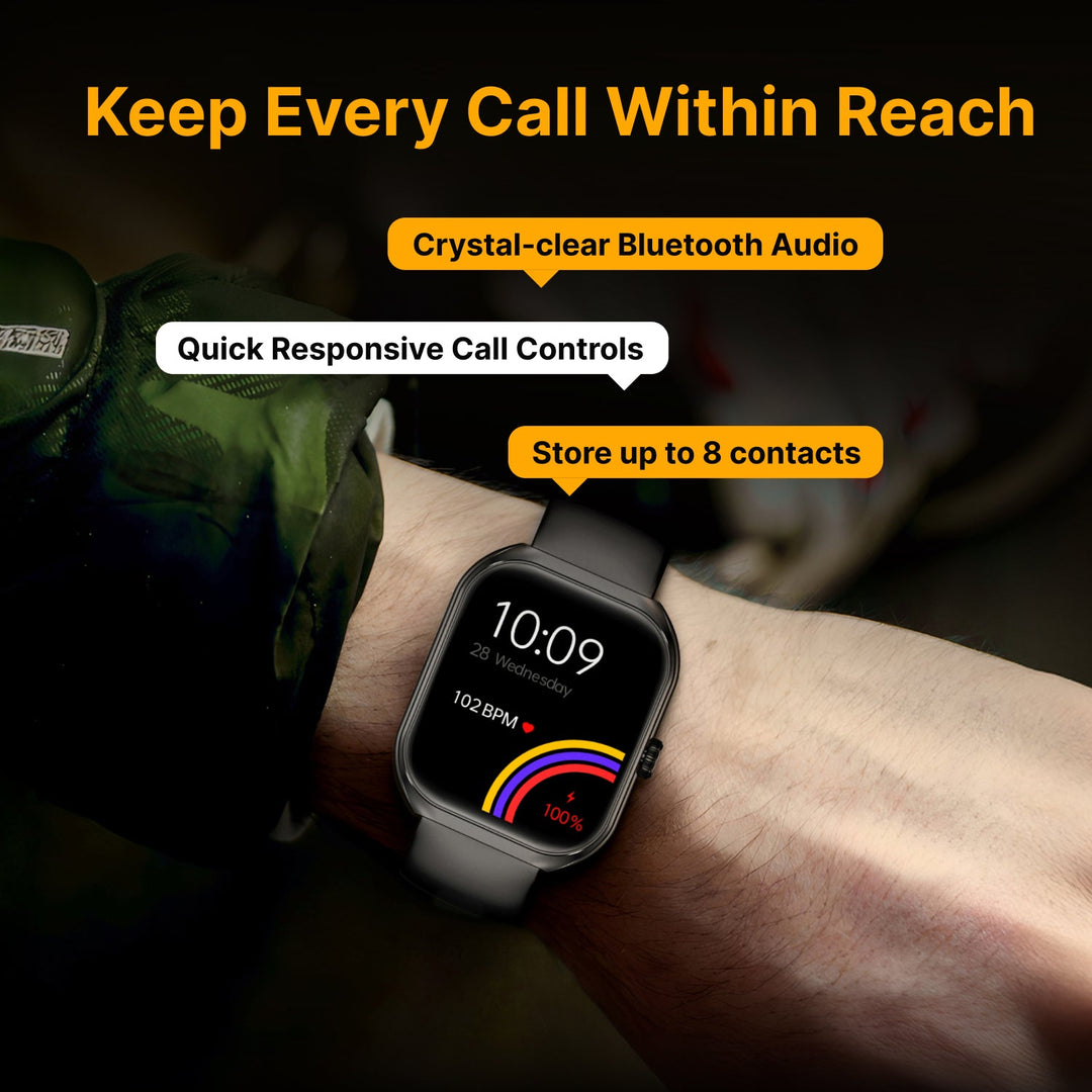 Timex Smart Progen 1.95" (4.95 cm) Curved AMOLED Display with Functional Crown and BT Calling Smartwatch For Unisex - TWTXW800T