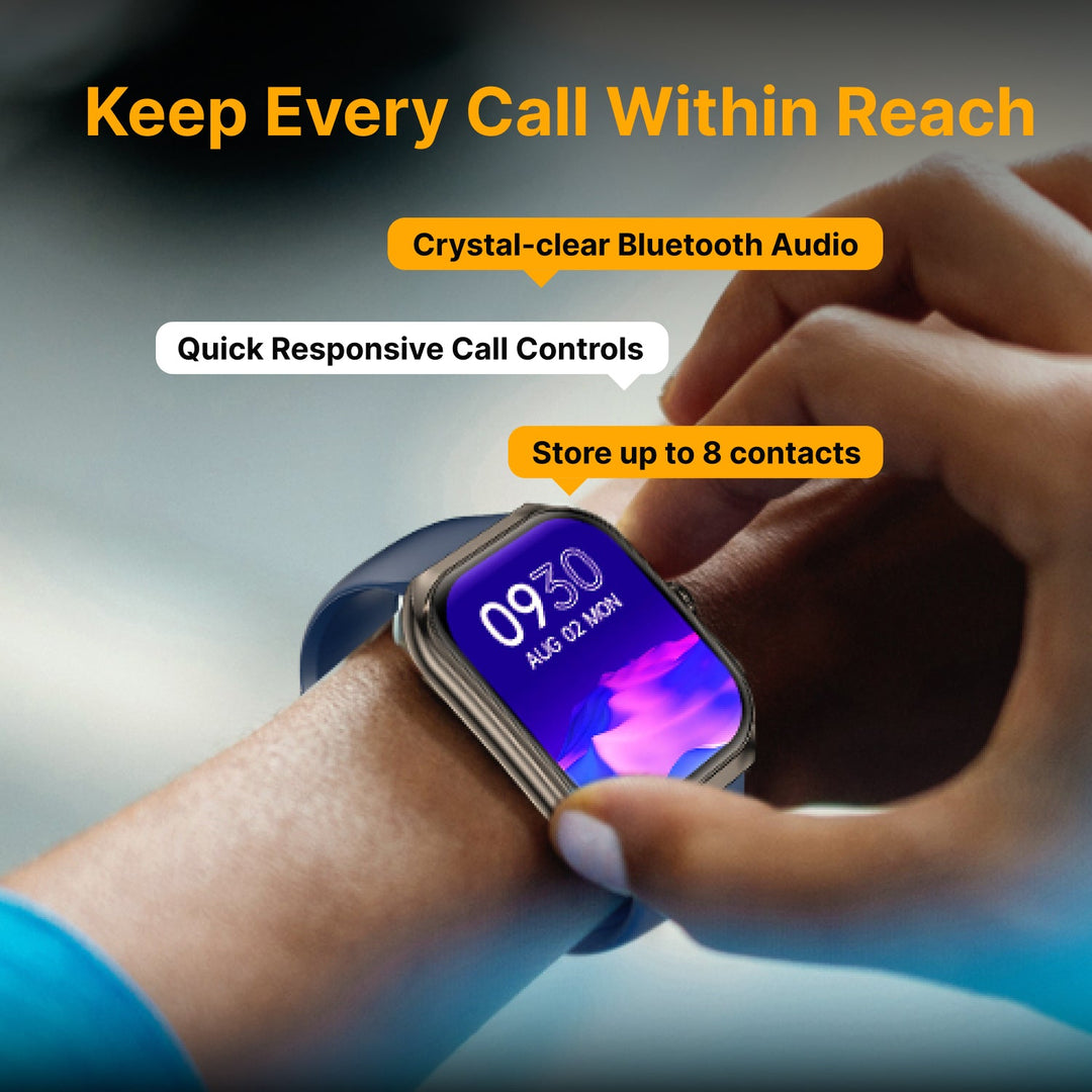 Timex Smart Progen 1.95" (4.95 cm) Curved AMOLED Display with Functional Crown and BT Calling Smartwatch For Unisex - TWTXW803T