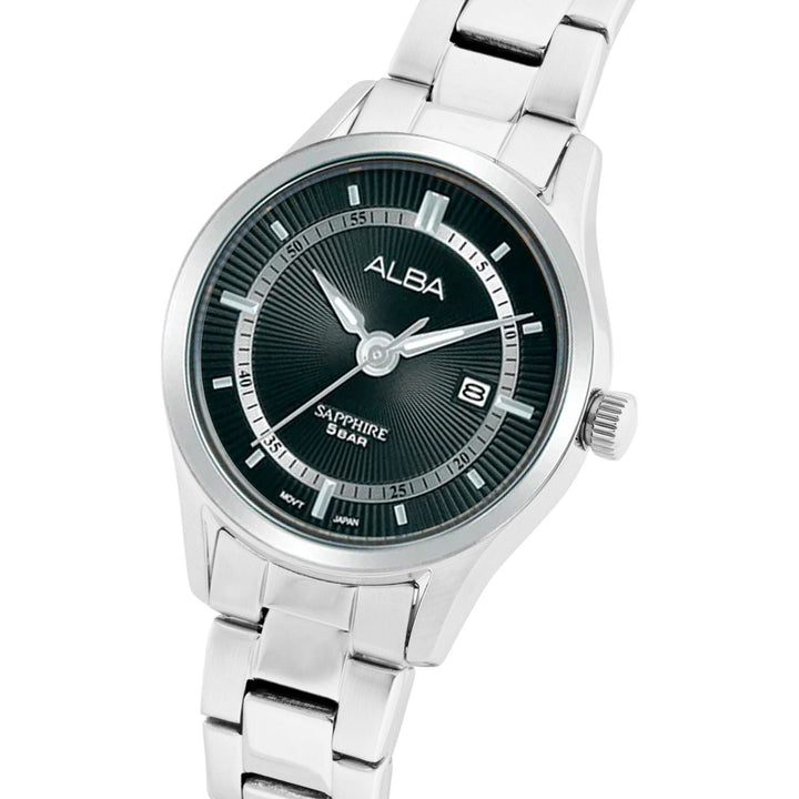 AS9R19X1 Asterix Black Dial with Metal Strap