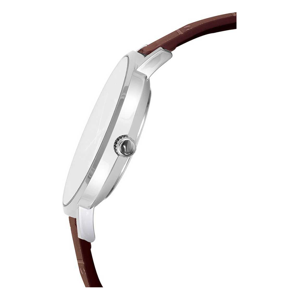 Casio Mens Enticer Silver Dial Leather Analogue Watch - MTP-VT01L-7B2UDF (A1618)