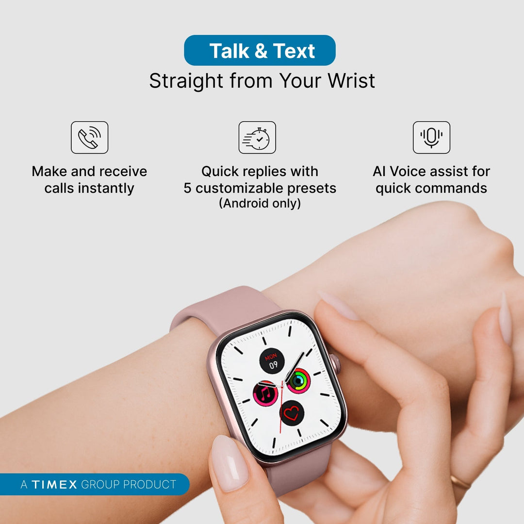 Timex IConnect Arc 2.01"(5.1 Cm) Display With BT Calling Smartwatch For Unisex - TWIXW1401T