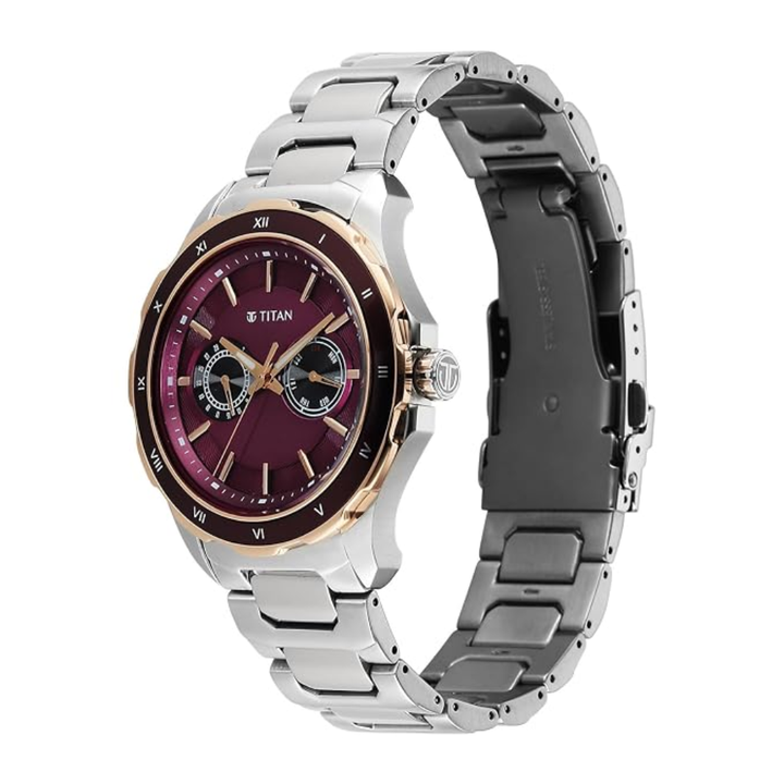 Titan Regalia Opulent 1688KM12 Maroon Dial Men&