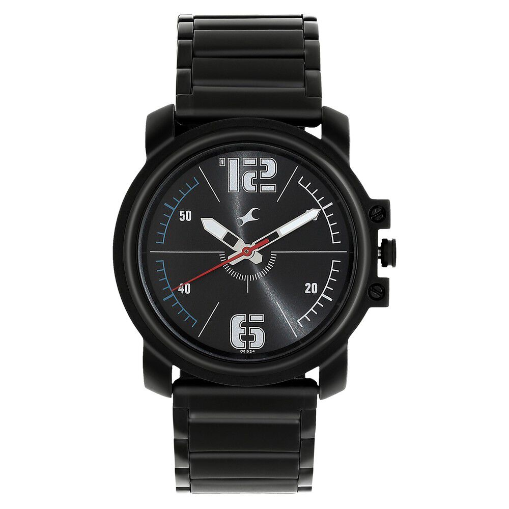 Fastrack Hitlist Quartz Analog Silver Dial Stainless Steel Strap Watch for Guys NS3039NM02