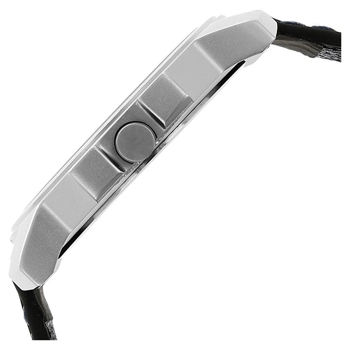 Fastrack Quartz Analog Silver Dial Leather Strap Watch for Guys NS3039SL01