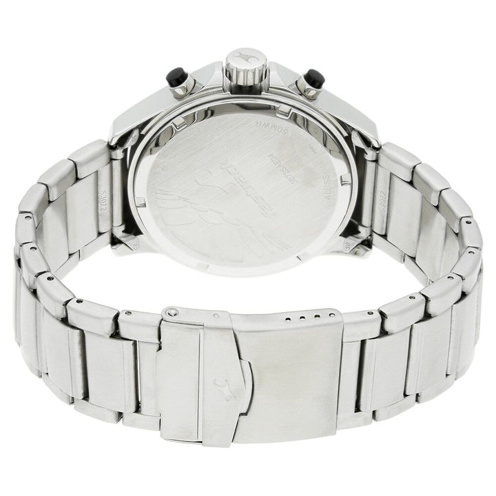 Fastrack Big Time Quartz Chronograph Black Dial Stainless Steel Strap Watch for Guys NS3072SM02