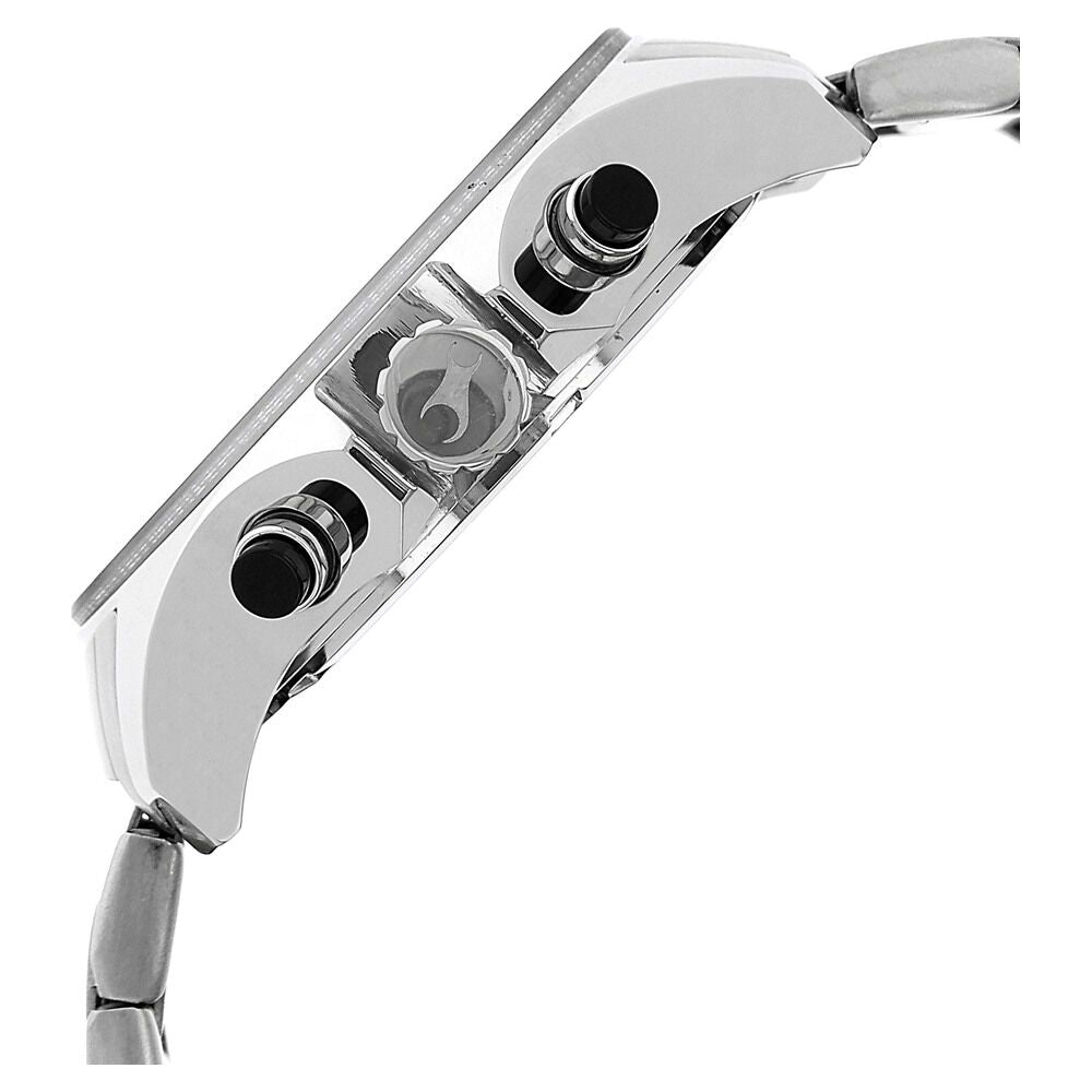 Fastrack Big Time Quartz Chronograph Black Dial Metal Strap Watch for Guys NS3072SM04