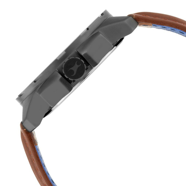 Fastrack Hitlist Quartz Analog White Dial Leather Strap Watch for Guys NS3084NL04