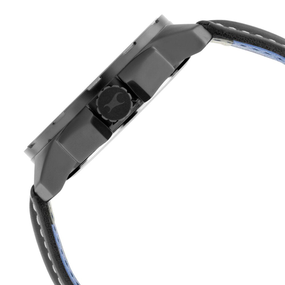 Fastrack Hitlist Quartz Analog Black Dial Leather Strap Watch for Guys NS3084NL05