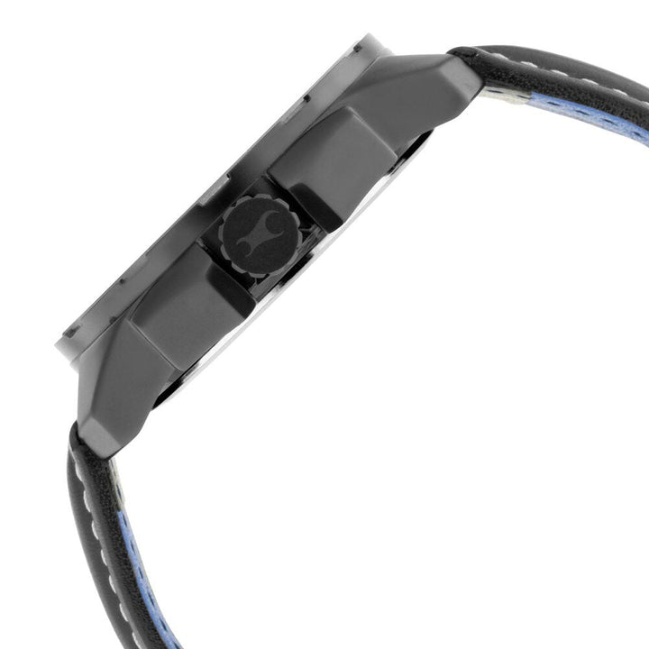 Fastrack Hitlist Quartz Analog Black Dial Leather Strap Watch for Guys NS3084NL05