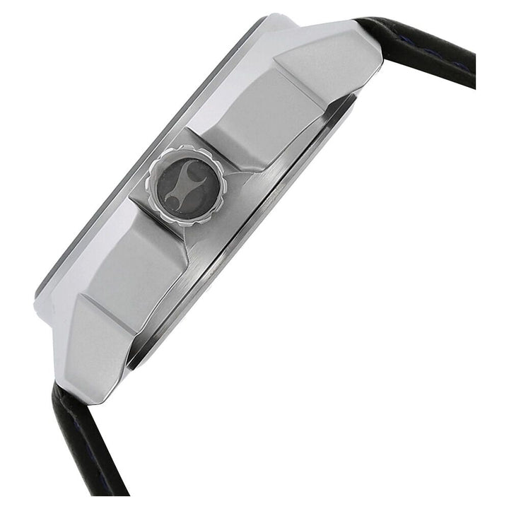 Fastrack Quartz Analog Purple Dial Leather Strap Watch for Guys NR3089SL01