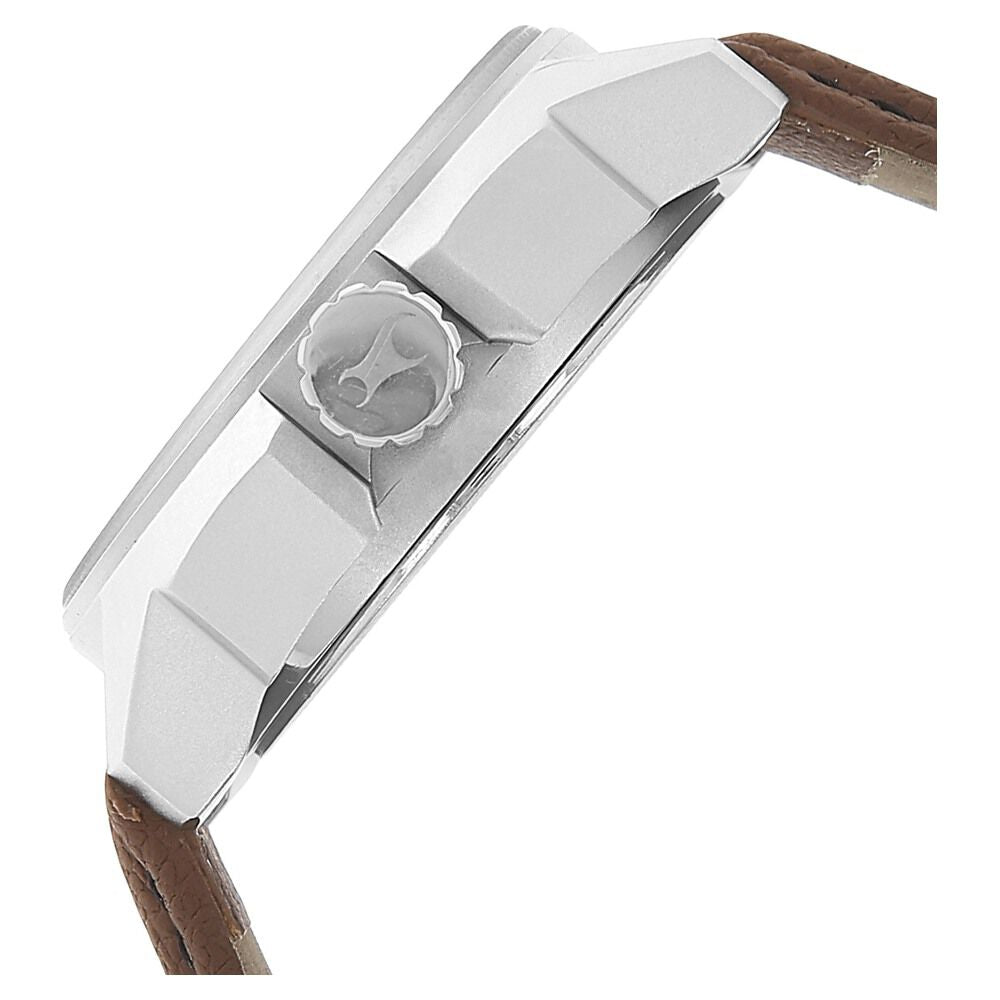 Fastrack Quartz Analog Black Dial Leather Strap Watch for Guys NS3089SL05