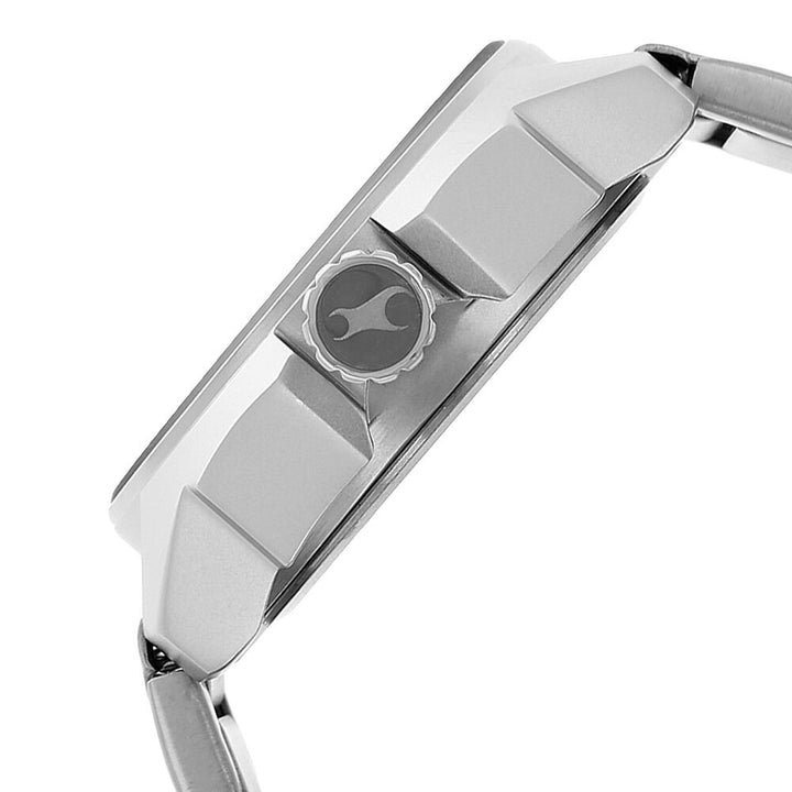 Fastrack Quartz Analog Silver Dial Stainless Steel Strap Watch for Guys NP3089SM02