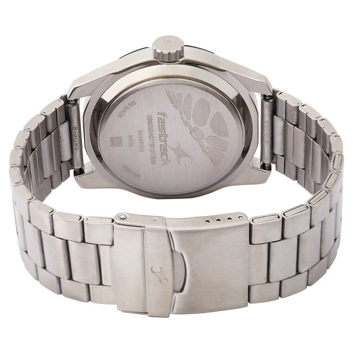 Fastrack Quartz Analog Multicoloured Dial Stainless Steel Strap Watch for Guys NS3099SM02