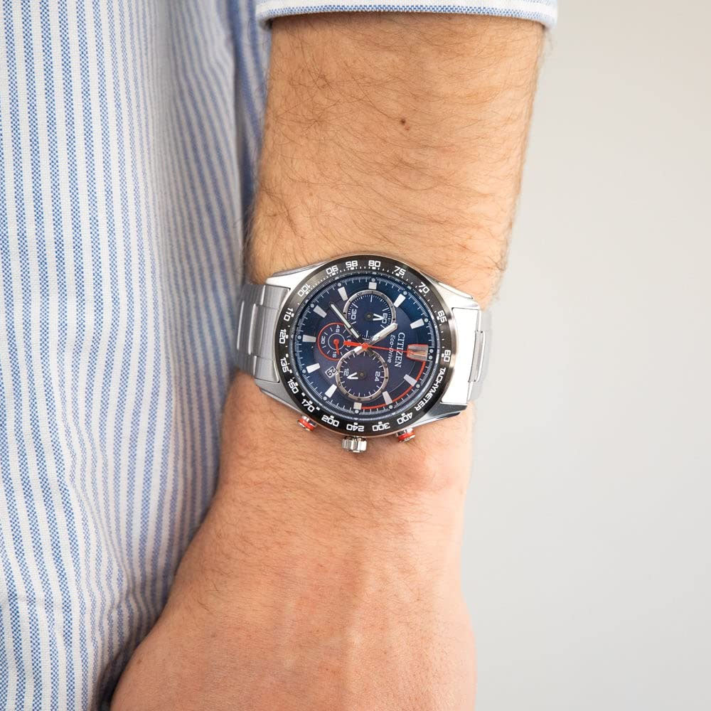 CITIZEN ECO-DRIVE GENTS WATCH BLUE DIAL - CA4486-82L