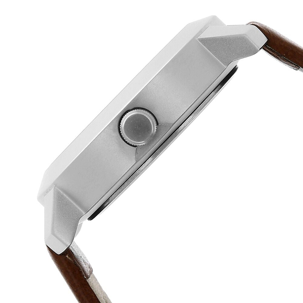 Fastrack Quartz Analog White Dial Leather Strap Watch for Guys NS3120SL01