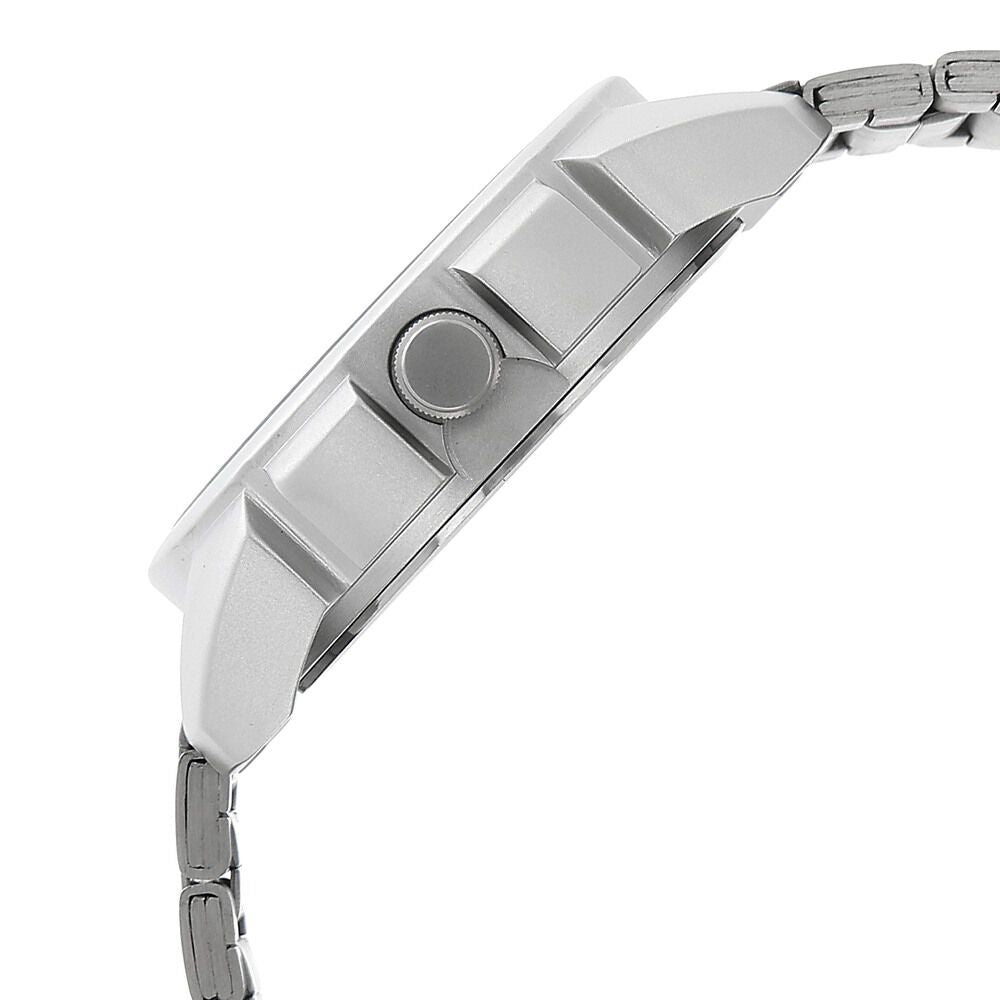 Fastrack Quartz Analog Silver Dial Stainless Steel Strap Watch for Guys NP3124SM01